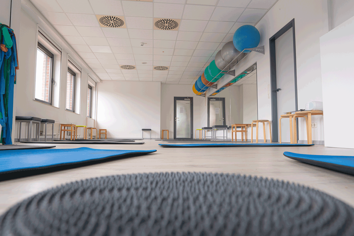 Therapeutic ball and weights for exercises